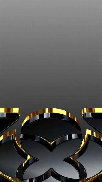 Luxe Zwart Goud Achtergrond Verticaal Verloop Behang Uniek Ontwerp Textuur — Stockfoto