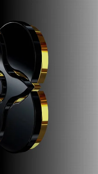 Luksusowe Czarne Złote Tło Gradient Poziomy Tapeta Unikalny Design Kształt — Zdjęcie stockowe