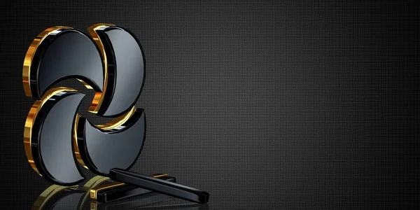 Роскошный Фон Черными Золотыми Фигурками Уникальным Дизайном Паттернами Геометрическими Шапками — стоковое фото