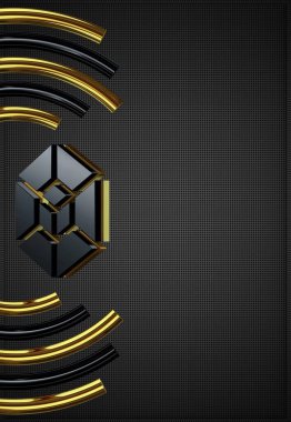 Lüks Arkaplan, Siyah ve Altın Şekiller, Eşsiz Tasarım, Rakamlar, Duvar Kağıdı, Doku