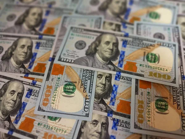 Yeni Usd Banknotlar Yüz Dolar Kağıt Para Yüksek Kalite Nakit — Stok fotoğraf