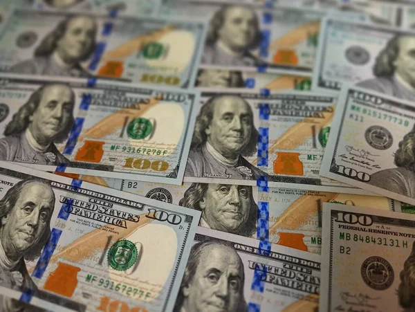 Yeni Usd Banknotlar Yüz Dolar Kağıt Para Nakit Yüksek Kalite — Stok fotoğraf