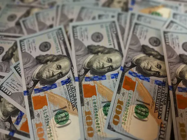 Nieuwe Bankbiljetten Van Usd Honderd Dollar Hoge Kwaliteit Contant Geld — Stockfoto