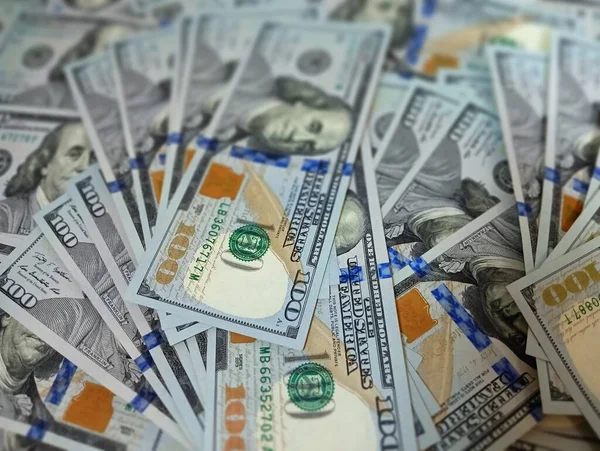 Новые Банкноты Usd Красные Доллары Высокое Качество Наличные Бумажные Деньги — стоковое фото