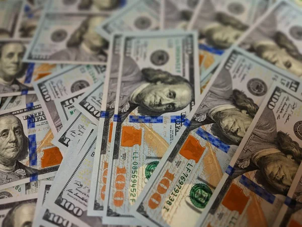 Yeni Usd Banknotlar Yüz Dolar Nakit Yüksek Kalite Faturalar Kağıt — Stok fotoğraf