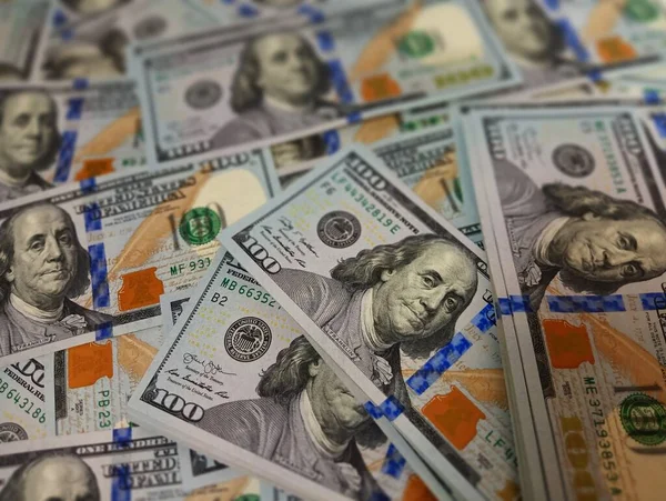 Nieuwe Usd Bankbiljetten Papiergeld Honderd Dollar Facturen Hoge Kwaliteit Contant — Stockfoto
