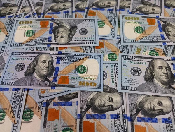 Nieuwe Usd Bankbiljetten Papiergeld Honderd Dollar Hoge Kwaliteit Facturen Contant — Stockfoto