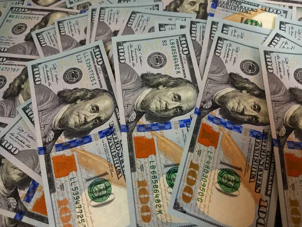 Yeni Usd Banknotlar Nakit Faturalar Yüksek Kalite Kağıt Para Yüz — Stok fotoğraf