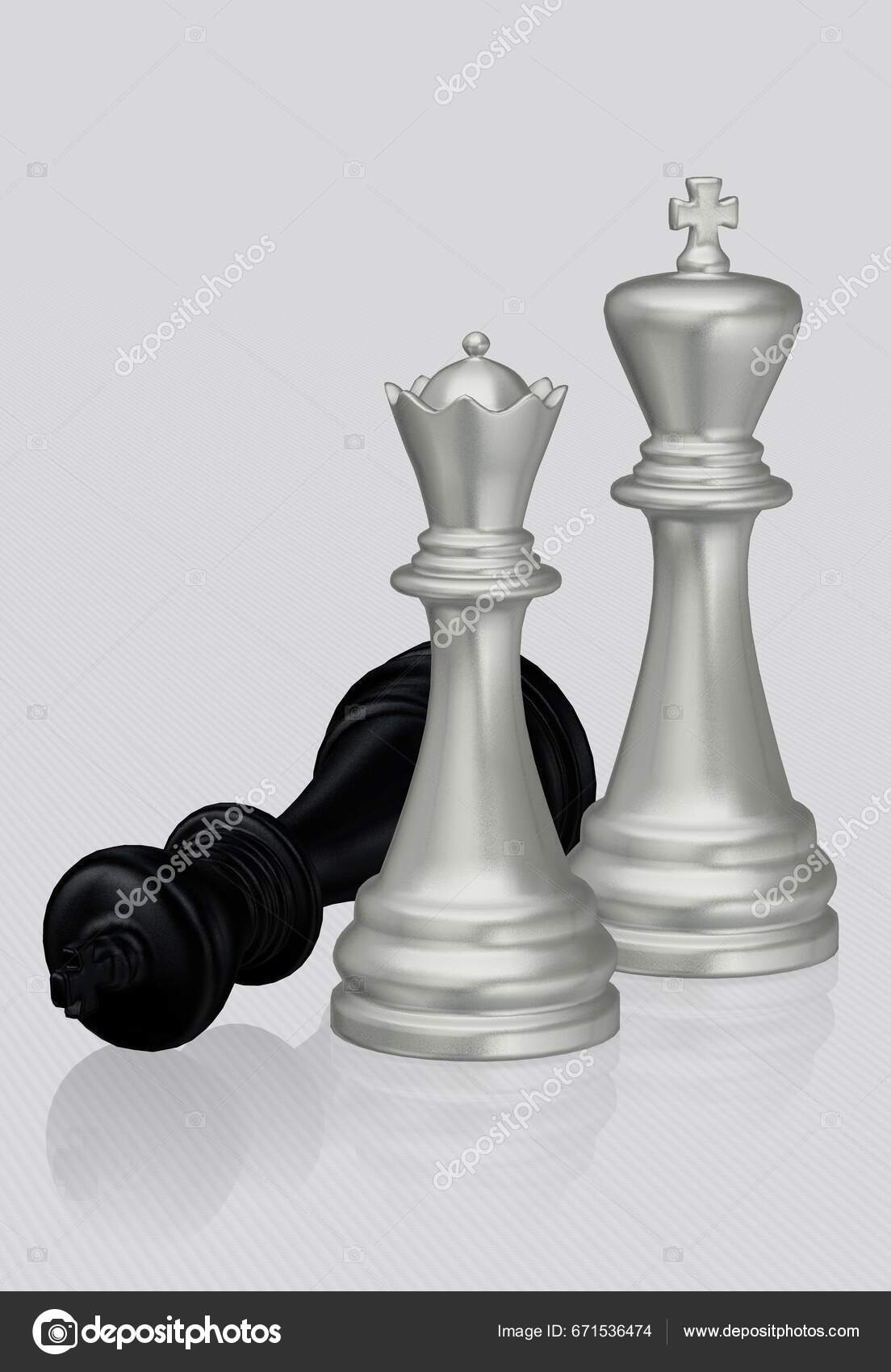 King Queen - Black And White - Chess Wallpaper Download