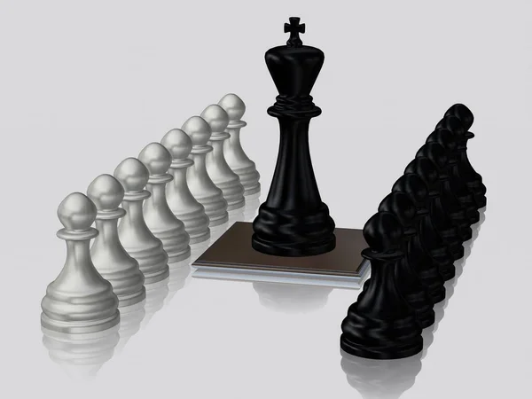 Chess Board 3d Model Of A On Black Background Backgrounds