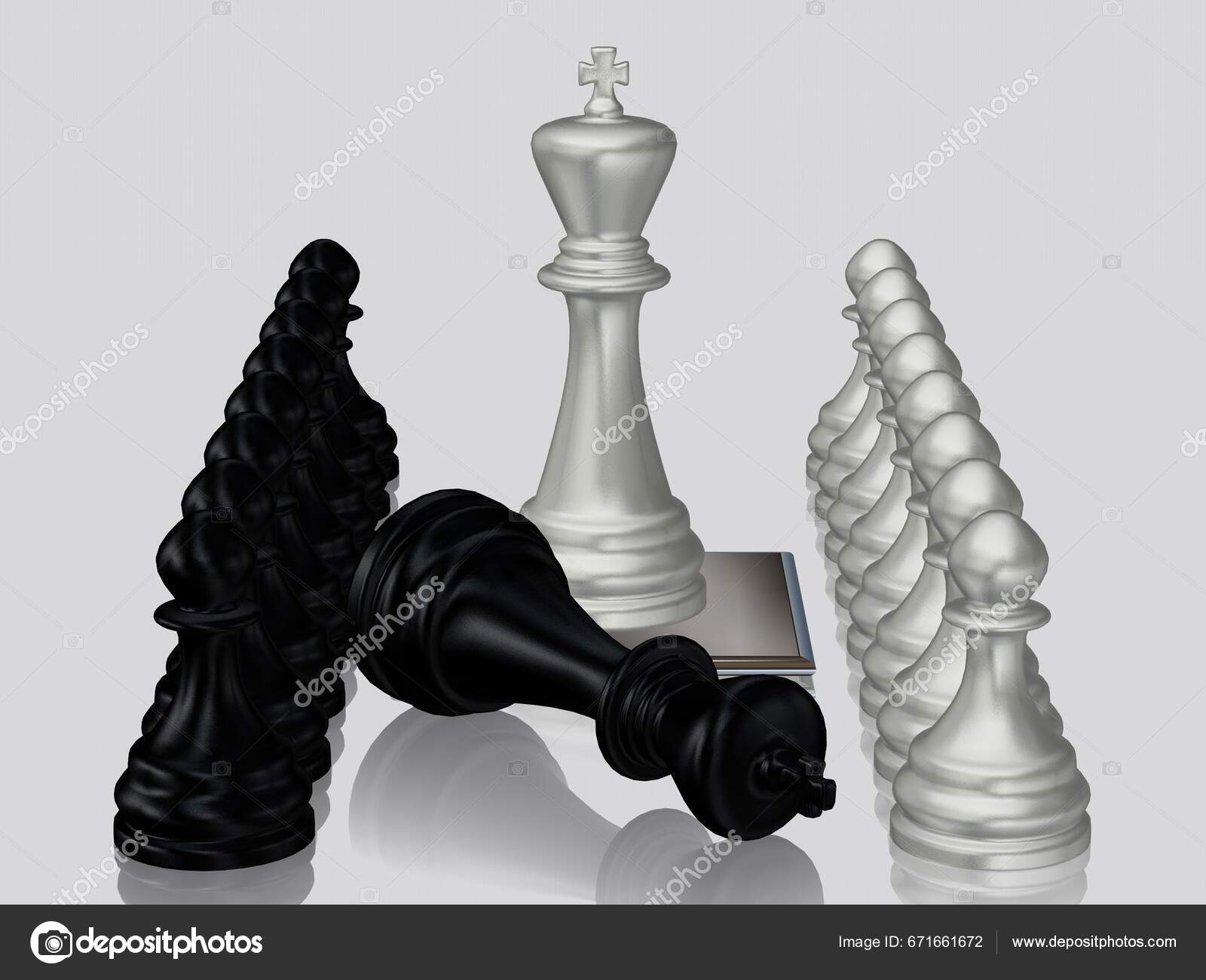 White Chess King Wallpaper Download