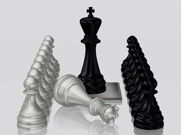 A Game Of Chess With Various Pieces And A Black And White Chess Board  Background, Game, Table Setting, Chess Background Image And Wallpaper for  Free Download