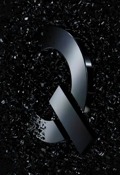 Háttér Fekete Formák Üveg Töredékek Luxus Egyedi Design Geometriai Ábrák — Stock Fotó
