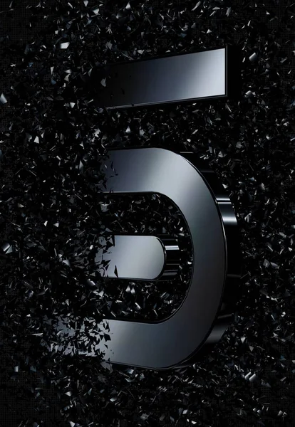 Hintergrund Mit Schwarzen Formen Glasfragmenten Luxus Tapete Einzigartiges Design Geometrische — Stockfoto