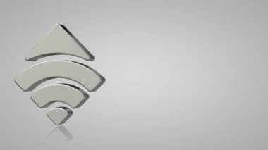 Gümüş Şekilli Beyaz Arkaplan, 3D Render, Ayna Yansıması, Eşsiz Tasarım, Geometrik Figürler