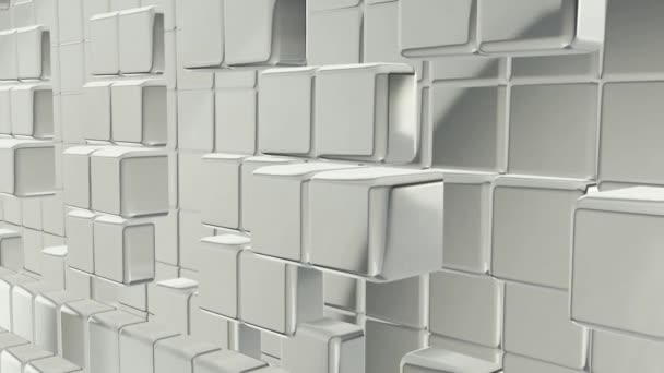 Розкішні Фони Срібними Кубиками — стокове відео