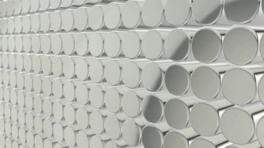 Gümüş Yuvarlak Bloklu Lüks Arka plan - 1 'de 4