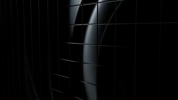 Luxury Backgrounds Black Tiles — Stock Video