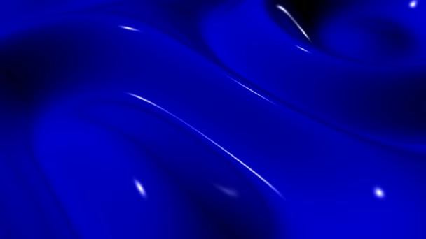 Ondas Plasma Azul Fundo Render Design Exclusivo Reflexão Luxo — Vídeo de Stock