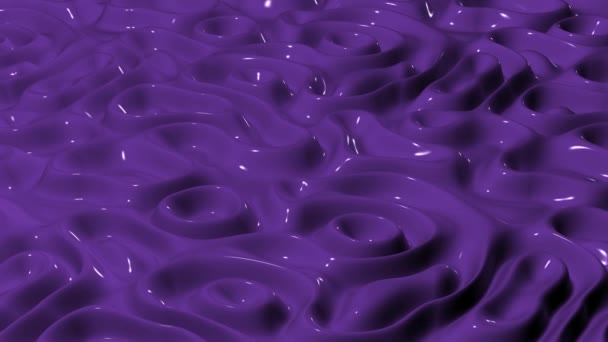 紫色のプラズマ波 ユニークなデザイン 3Dレンダー ラグジュアリー — ストック動画