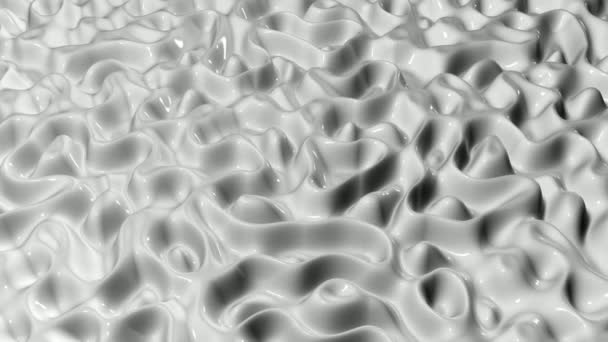白いプラズマ波 ユニークなデザイン 3Dレンダリング ラグジュアリー — ストック動画
