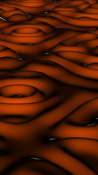 Розкішний Фон Помаранчевими Хвилями Унікальний Дизайн Рендеринг Ексклюзивний — стокове відео