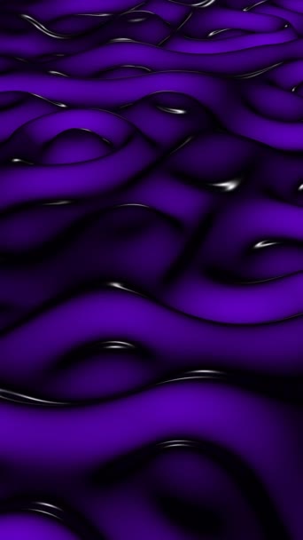紫色の波が付いている贅沢な背景 独特な設計 排他的な 3Dレンダー ロイヤリティフリーストック映像