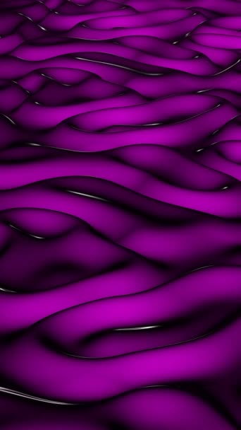 ピンクの波が付いている贅沢な背景 独特な設計 3Dレンダー 排他的 ストック動画