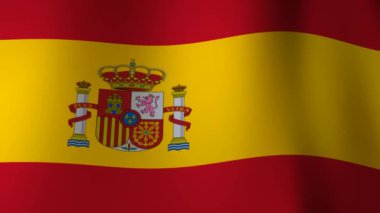 İspanya 'nın Dalgalanan Bayrağı, 3D Render