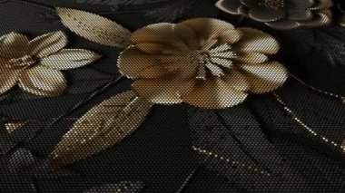 Circular Mozaik 'in geçmişi. Özel, Çiçek Boyama, 3D Render, Eşsiz Tasarım