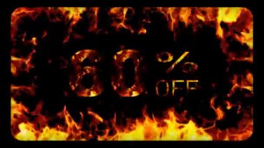 Ateş ve İndirimli Sıcak Animasyon -% 60 indirimli, Alfa Kanalı, Özel