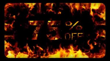 Ateş ve İndirimli Sıcak Animasyon -% 75 indirimli, Alfa Kanalı, Özel