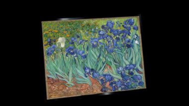 Vincent Van Gogh 'un yüzen tablosu. Alfa Kanalı