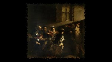 Caravaggio 'nun canlı tablosu - Aziz Matthew' un Çağrısı. Alfa Kanalı, Özel