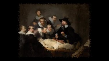 Rembrandt 'ın yaşayan tablosu - Dr. Nicolaes Tulp' un Anatomi Dersi. Alfa Kanalı, Özel