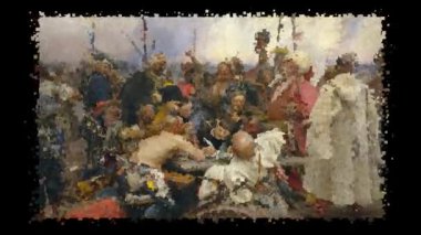 Ilya Repin 'in canlı tablosu - Zaporozhian Kazaklarının Yanıtı. Alfa Kanalı, Özel