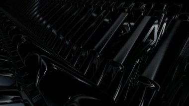 Siyah Elementler, Eşsiz Tasarım, Şekil, Şekil, 3D Render, Özel