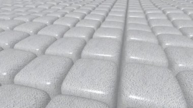 Yüzen Plastik Küpler, Eşsiz Tasarım, Özel, 3D Render, Arkaplan