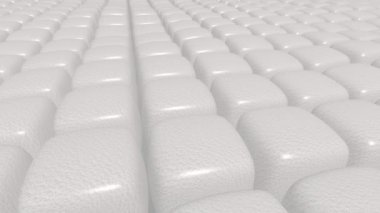 Yüzen Plastik Küpler, Eşsiz Tasarım, 3D Render, Özel, Arkaplan