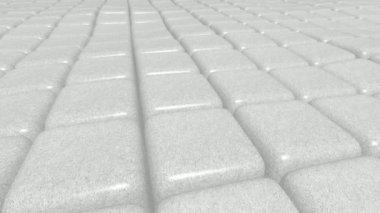 Yüzen Plastik Küpler, Eşsiz Tasarım, 3D Render, Arkaplan, Özel
