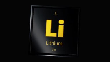 Transparan Lityum Simgesi Şeffaf Arkaplan, Özel, Alfa Kanalı