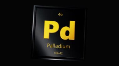 Yüzen Palladium Simgesi Şeffaf Arkaplan, Özel, Alfa Kanalı