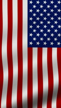 Birleşik Devletler 'in Dalgalanan Bayrağı, Döngülenmiş Dikey Arkaplan
