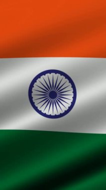 Hindistan 'ın Dalgalanan Bayrağı, Döngülenmiş Dikey Arkaplan