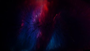 Renkli Işık Işıkları, Boyalar, Eşsiz Tasarım, Özel Tasarım, 3D Render ile Karanlık Arkaplan