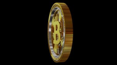 Altın-Gümüş Bitcoin, Şeffaf Arkaplan, Alfa Kanalı, Döngülü, Özel