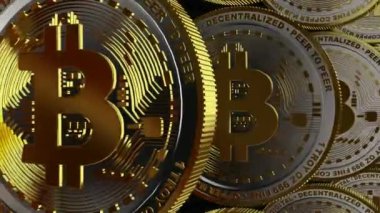 Dönen Altın-Gümüş Bitcoin, Özel Tasarım, Eşsiz Tasarım, Arkaplan