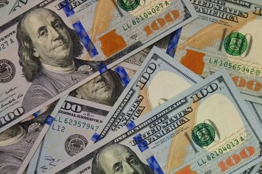 Yüz Dolarlık Faturalar, Nakit, Yeni USD Banknotlar, Yüksek Kalite, Para, İş