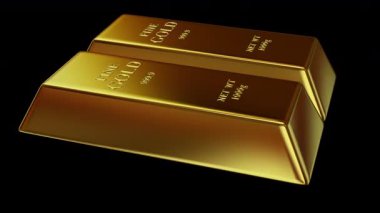 Şeffaf Alfa Kanalı olan Altın Çubuklar, İlmikli, Özel, Banka Bullion 'ları, Sermaye, Finans