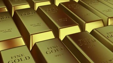 Premium Wave of Golden Bars Illustrating Finance Power and Business Capital Inspiration Surrounded by Elegant Precious Metals